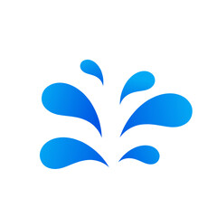 splash water nature logo and symbol vector. Droplet splash water icon design illustration template