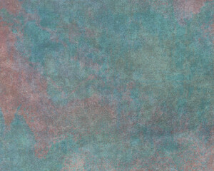 Abstract watercolor texture background with soft teal blue and muted coral tones, organic painted surface for branding, packaging, posters, editorial design and creative backgrounds