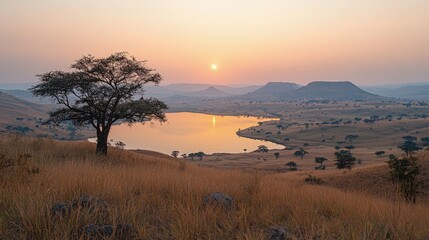 Eswatini landscape rolling hills and wildlife reserves beautiful nature view
