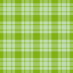 Vibrant seamless check pattern, colourful texture fabric tartan. Curtain background vector textile plaid in green and light colors.