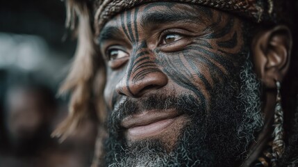 New Zealand people portrait embrace Maori culture and rugby they are talking together