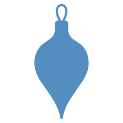 blue christmas ball, tag, silhouette,  Christmas Ornament drop silhouette blue