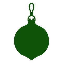 christmas tree decoration tag, silhouette, Christmas Ornament drop silhouette green