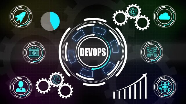 DevOps technology and business solutions for workflow optimization, automation, collaboration, integration, development efficiency, cloud innovation, teamwork and organizational growth