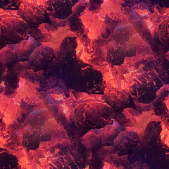 Glut eines Holzfeuers, nahtlose Textur