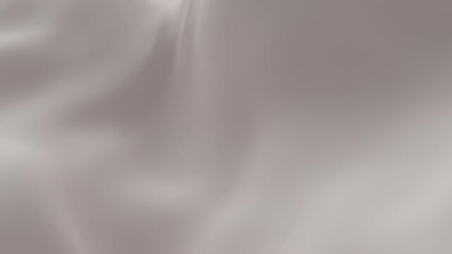 Abstract Wavy surface video background white grey gray beige silk waves cloth satin pastel color fabric. Gold liquid wave splash, fluid texture Fluttering material 3D animation motion design wallpaper