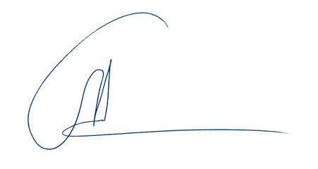 Blue Pencil Underline - Hand drawn horizontal chalk, marker or pencil lines. Design element for...