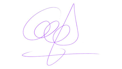 Purple Pencil Underline - Hand drawn horizontal chalk, marker or pencil lines. Design element for...