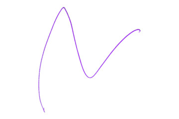 Purple Pencil Underline - Hand drawn horizontal chalk, marker or pencil lines. Design element for...