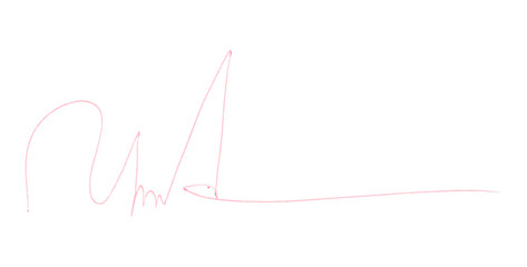 Pink Pencil Underline - Hand drawn horizontal chalk, marker or pencil lines. Design element for...