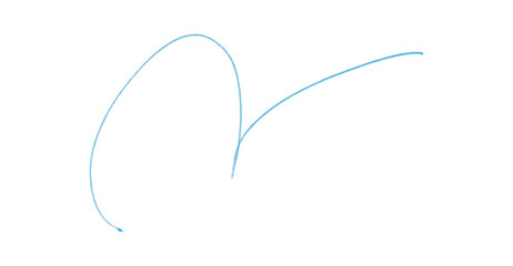 Light Blue Pencil Underline - Hand drawn horizontal chalk, marker or pencil lines. Design element...