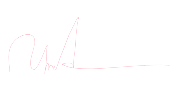 Pink Pencil Underline - Hand drawn horizontal chalk, marker or pencil lines. Design element for emphasis, text lines and decoration. Set on transparent background.