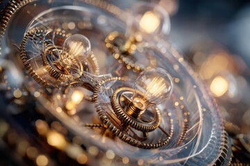 A close up view of a modern watch with a classic clock face design, showcasing intricate details and precision craftsmanship.