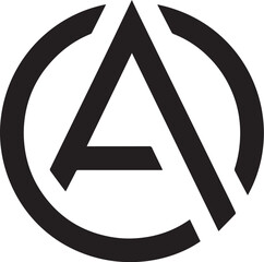 Crisp Letter A Mark (Transparent File)