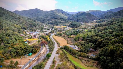 Korea's Autumn Scenery and Rural Village (2025.10.15 shooting in Daeyul-ri, Gunwi-gun, Gyeongbuk)