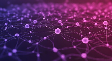 Digital Connection: An abstract representation of a complex network, showcasing interconnected nodes and flowing lines, symbolizing data exchange and technological advancement.