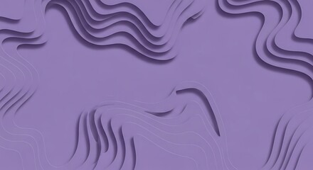 Fototapeta premium Abstract Purple Wavy Lines Background.