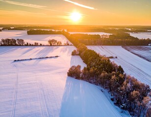 sunrise over the river