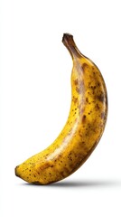Pixelated Rotten Banana Isolated On White