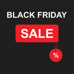 black friday sale discount special offer shopping icon vector