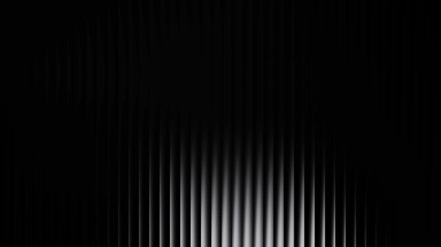 Silver glass gradient grainy effect a minimalist texture glossy metal ribs, Abstract Vertical Lines Background  Ribbed Texture and Gradient Light 4k motion. The elegant interplay of light and shadow