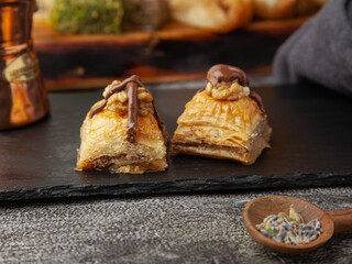 Homemade Baklava with Walnuts and Honey