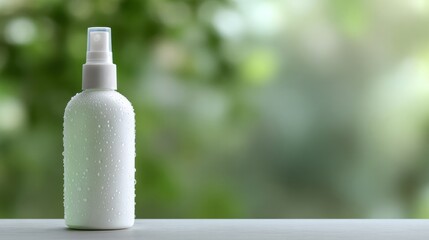 A mist-kissed bottle stands serenely, evoking Whitsun renewal, Earth Day serenity, in a tranquil, dew-dappled whisper