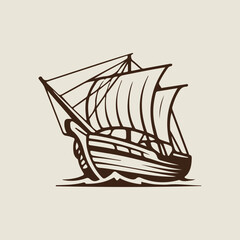 ship on the sea