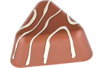 Chocolate candy, transparent background