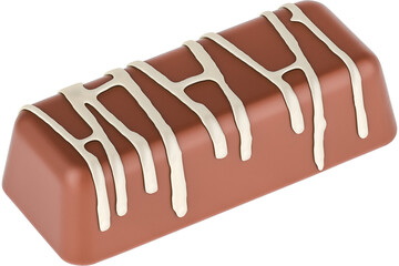 Chocolate candy, transparent background