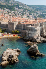 Dubrovnik old town panoramic view, Dalmatia, Croatia