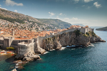 Dubrovnik old town panoramic view, Dalmatia, Croatia