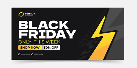 Black friday banner template