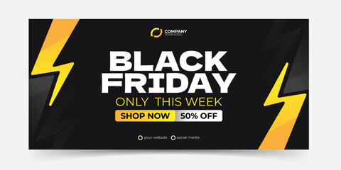 Black friday banner template