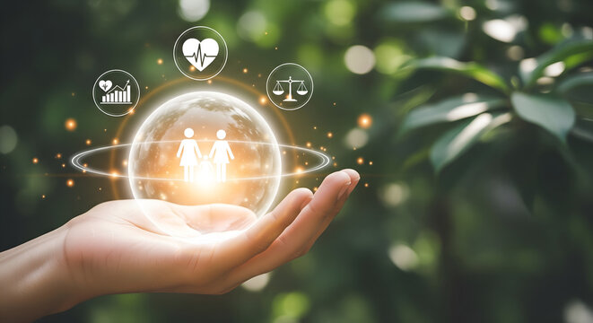 ESG Sustainable Development Goals, Corporate Social Responsibility, Environment Concept