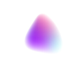 Holographic pastel shape PNG with glowing iridescent gradient. Soft 3D curve forms a colorful light reflection. Modern blur liquid design for trendy visuals.