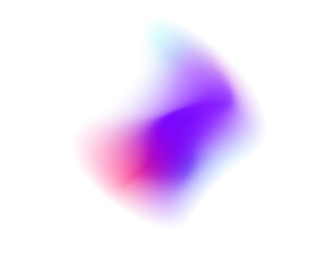 Abstract holographic splash PNG with smooth color gradient. Neon and pastel hues combine in a reflective 3D shape. Perfect for artistic backgrounds or digital UI elements.