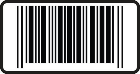 Barcode Icon &ndash; Isolated on Transparent Background