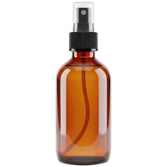 Amber glass spray bottle with fine mist pump for cosmetic and essential oil packaging