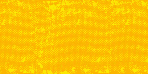 Dots halftone yellow color pattern gradient grunge texture background. Dots pop art comics sport style vector illustration