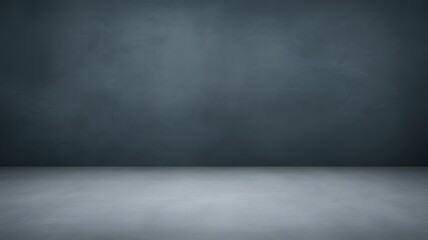 Empty studio background with concrete floor and textured wall
