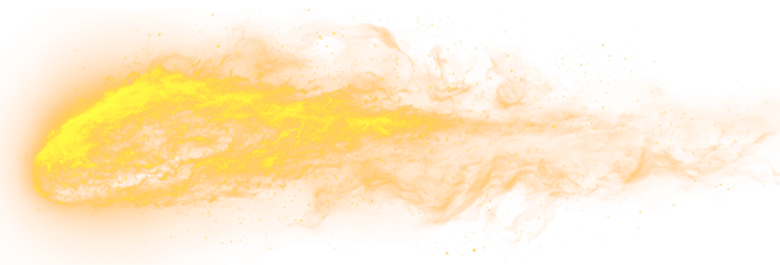 A meteor isolated on white background