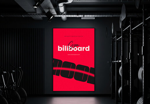Screen Gym Billboard Mockup