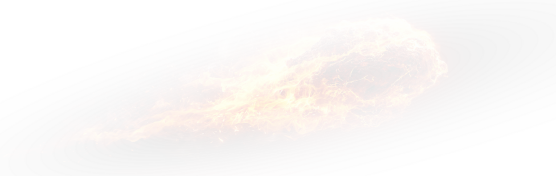 A meteor isolated on white background