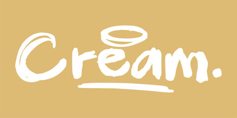 Graffiti tag vector in soft cream, ideal for street art design, logo layout, or modern typography projects. Clean and smooth handstyle for creative use.