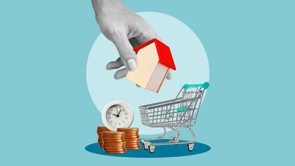 Mortgage tips for getting a loan to buy a home as real estate and financial concept