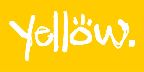 Graffiti tag vector in bright yellow, great for street art design, logo concept, or urban typography projects. Clean and bold handstyle for creative use.