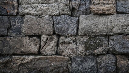Naklejka premium The rough stone surface reveals a natural charm, embodying durability and heritage.