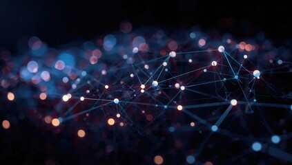 An abstract node network background, suitable for digital layouts and UI design