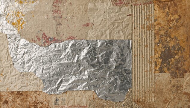Patterned tin foil with raised design